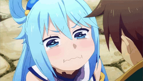 Aqua crying/begging anime meme, Kono Subarashii Sekai ni Bakuen wo!, KonoSuba - v1.0, Stable Diffusion LoRA