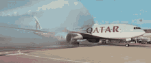 Qatar Airways Plane GIF - Qatar Airways Plane Qatar World Cup Livery GIFs