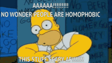 Homophobic Homer GIF - Homophobic Homer Scary GIFs
