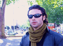 Mitchell Wearing Shades As Sun Hurts His Eyes Being Vampire GIF - Mitchell Wearing Shades As Sun Hurts His Eyes Being Vampire Being Human Uk Show GIFs