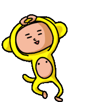 Sarukichi Jumping Around Saying Ok Sticker - Todays Sarukichi Monkey Jump Stickers