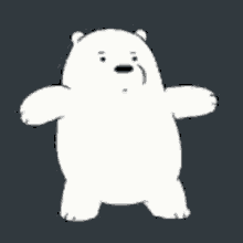 White Bear Ice Bear GIF - White Bear Ice Bear Dancing White Bear GIFs