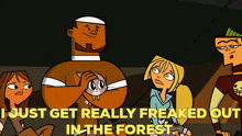 Total Drama Island Bridgette GIF - Total Drama Island Bridgette I Just Get Really Freaked Out In The Forest GIFs
