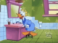 Donald Duck Muscles GIF