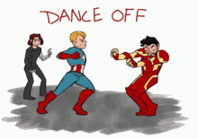 Dance Off Captain America GIF