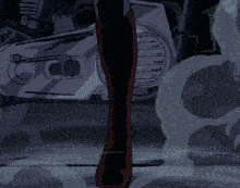 a cartoon of a woman holding a helmet in her hands
