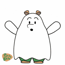 boo ghost cute baby pantsbear haunted haunting