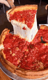 Chicago Deep Dish Pizza Pizza GIF