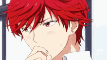 Sad Anime Boy Red Hair red anime kid HD wallpaper  Pxfuel