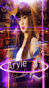 a painting of a woman with the name arnie founder