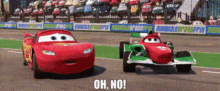 cars lightning mcqueen oh no uh oh cars2