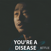 You'Re A Disease Danny Cho GIF - You'Re A Disease Danny Cho Steven Yeun GIFs