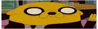 a cartoon character wearing a suit and tie is waving