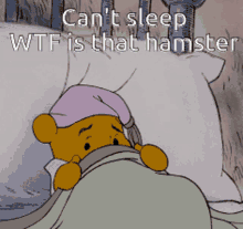 Winnie The Pooh Cant Sleep GIF - Winnie The Pooh Cant Sleep Wtf Is That GIFs