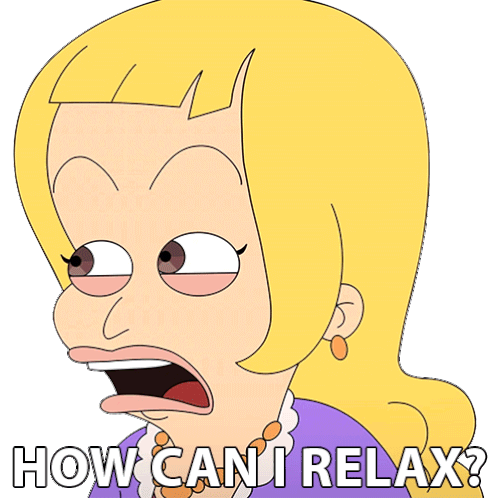 How Can I Relax Lola Skumpy Sticker - How Can I Relax Lola Skumpy Big Mouth Stickers