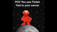 Elmo Ticket Tool GIF - Elmo Ticket Tool Bot GIFs