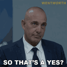 So Thats A Yes Derek Channing GIF - So Thats A Yes Derek Channing Wentworth GIFs