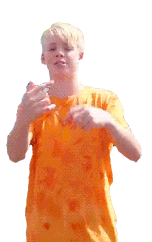 Pointing Carson Lueders Sticker - Pointing Carson Lueders Check Out Stickers
