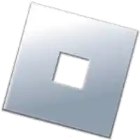 a silver square with a hole in the middle of it .
