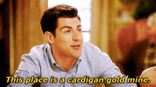 Cardigans For Days GIF - New Girl Cardigan Gold Mine GIFs