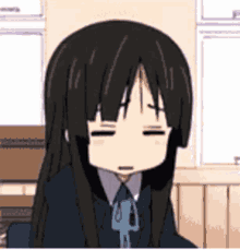 mio akiyama anime anime girl explode tired