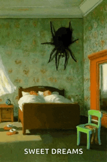 Spider Scary GIF - Spider Scary Sleeping GIFs