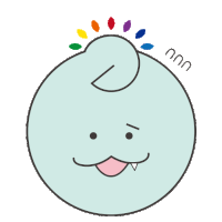 a drawing of a person with a rainbow on their head and the letters nnn on the bottom