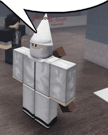 a cartoon character with a speech bubble that says ricebowl guy0