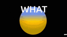 a cartoon drawing of a bowling ball with the words what above it