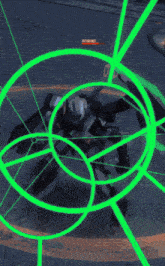 a computer generated image of a robot with the letter c on the bottom right