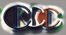 a painting of the letters ccd in different colors