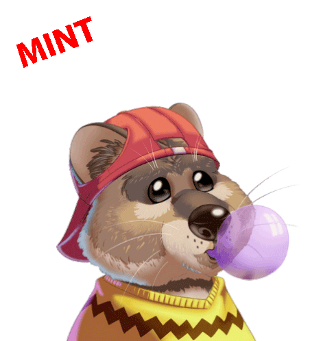 Mint Chipmunk Sticker - Mint Chipmunk Stickers