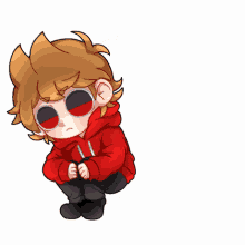 Scared Tord Becase Of Huge Robot GIF - Scared Tord Becase Of Huge Robot Sunglasses GIFs