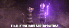 Ice Age Crash And Eddie GIF - Ice Age Crash And Eddie Finally We Have Superpowers GIFs