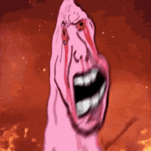 Burning Wojak Pink Wojak GIF