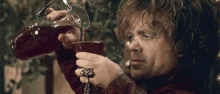 Game Of Thrones Drinking GIF - Game Of Thrones Drinking Excited GIFs