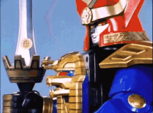 Shiny Sword Zeo Megazord GIF - Shiny Sword Zeo Megazord Power Rangers Zeo Megazord First Battle GIFs