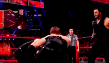 The Shield Triple Powerbomb GIF - The Shield Triple Powerbomb Dean Ambrose GIFs
