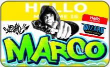 Hello My Name Is Marco Real GIF - Hello My Name Is Marco Real Wizard Graffiti GIFs