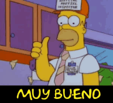 Simpsons Muy Bueno GIF - Simpsons Muy Bueno Thumbsup GIFs