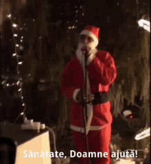 Sanatate Santa Costume GIF - Sanatate Santa Costume Singing GIFs