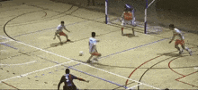 a soccer player with the number 8 on his back kicks the ball