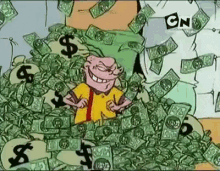 Monayyyyy!! GIF - Ededandeddy Cartoon Money GIFs