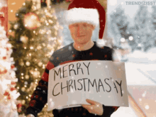 Merry Christmas Ed Sheeran GIF - Merry Christmas Ed Sheeran Christmas Sign GIFs