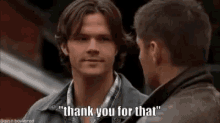 Supernatural Thank You For That GIF - Supernatural Thank You For That Sarcastic GIFs
