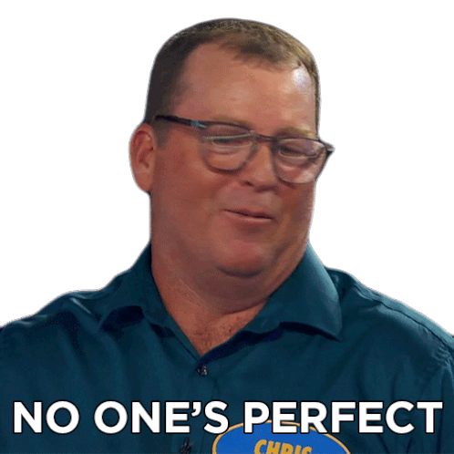 No Ones Perfect Chris Sticker - No Ones Perfect Chris Family Feud Canada Stickers