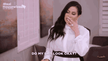 a woman says do my lips look okay in a real housewives ad