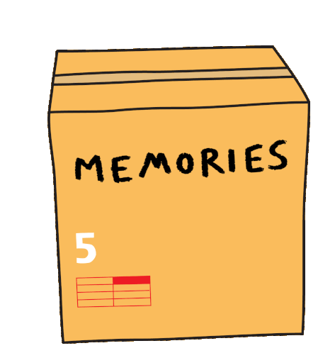 Memories Box Sticker - Memories Box Storage Stickers