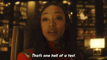 That'S One Hell Of A Test Michael Burnham GIF - That'S One Hell Of A Test Michael Burnham Star Trek Discovery GIFs