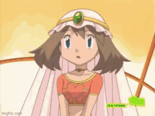 pokemon may belly dancer outfit blinking anime